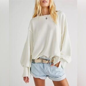Free People We The Free Camden Sweatshirt- Size Large